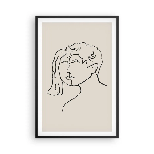 Plakat i sort ramme - Og enhed er blevet til - 61x91 cm