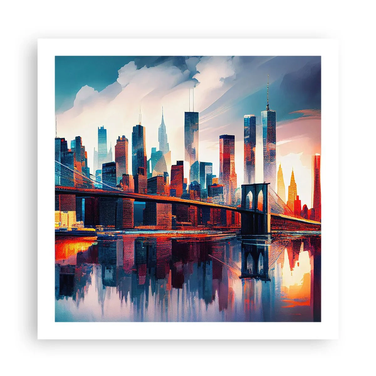 Plakat - Fænomenale New York - 60x60 cm