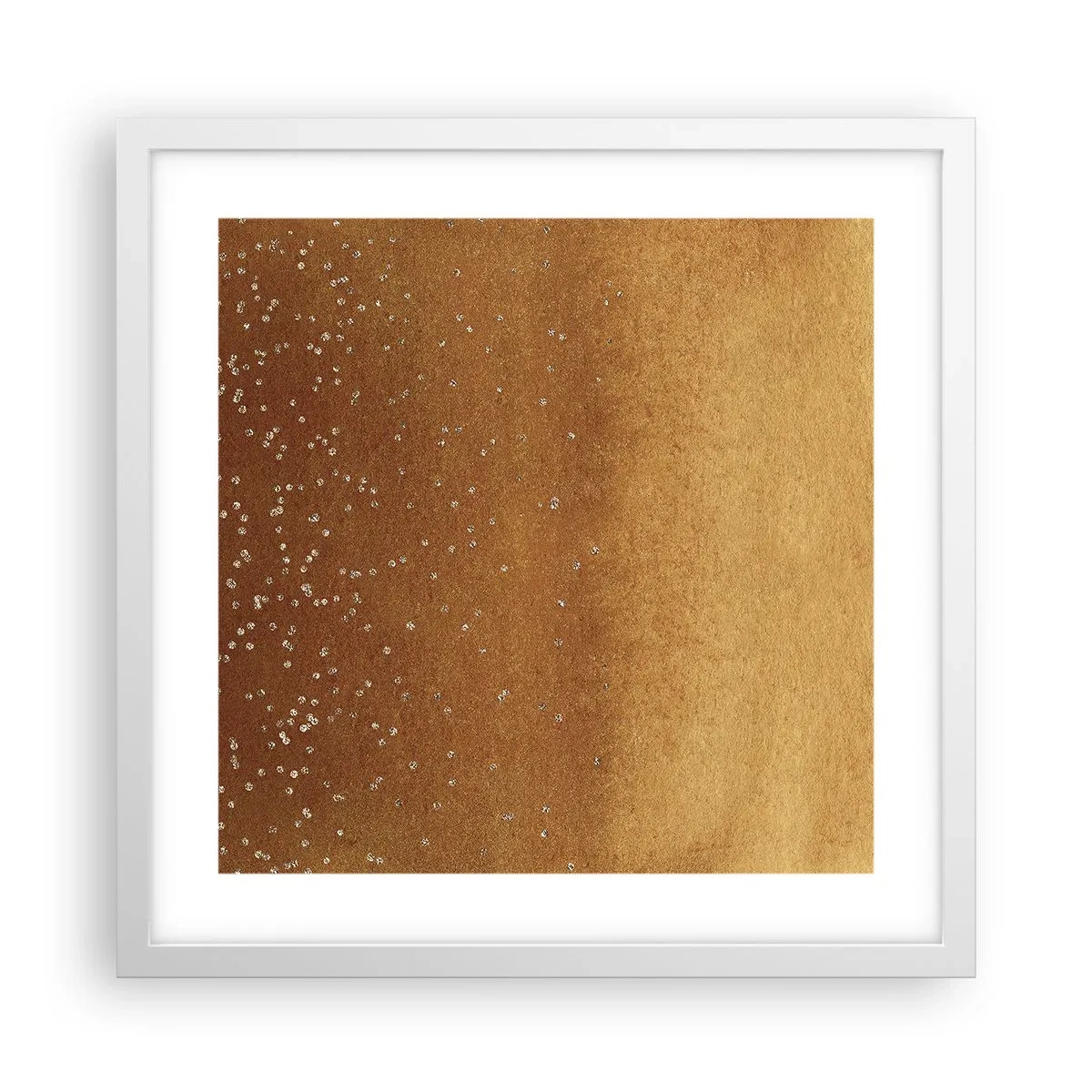 Plakat i hvid ramme - Lysets fødsel - 40x40 cm