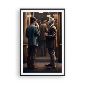 Plakat i sort ramme - Et godt øjeblik på dagen - 61x91 cm