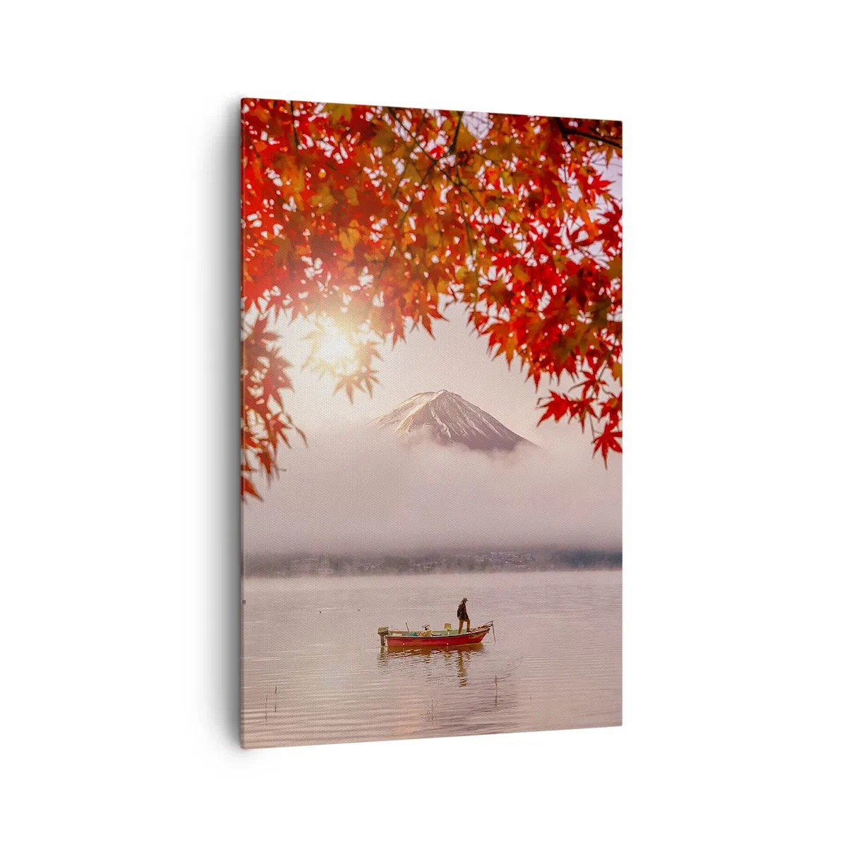 Lærredstryk - Billede på lærred - I en japansk atmosfære - 80x120 cm