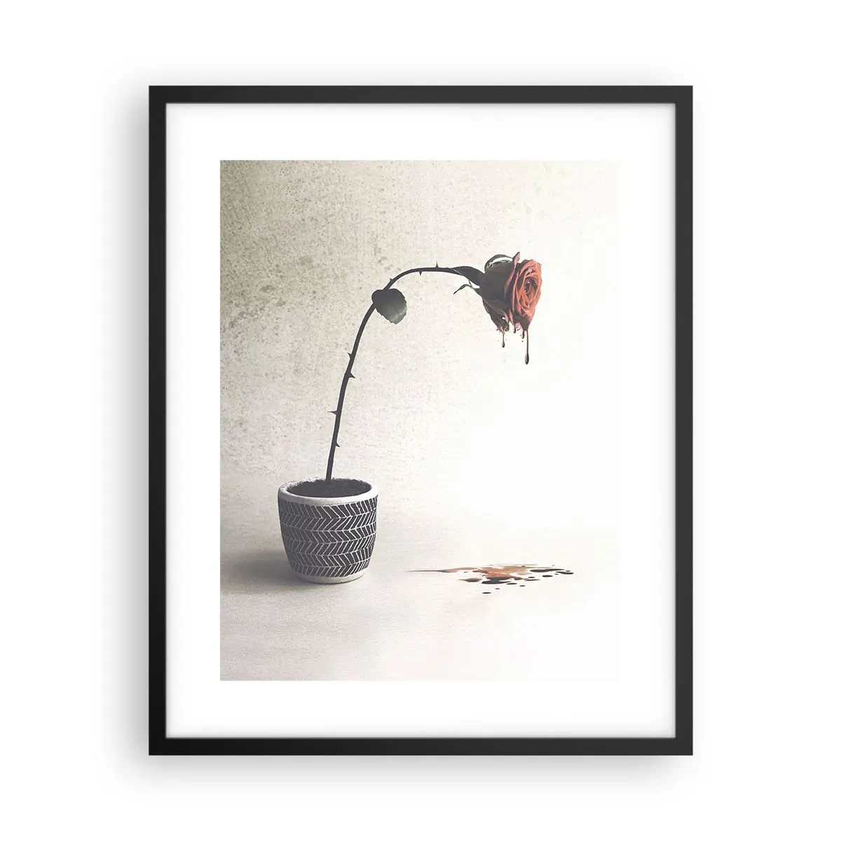 Plakat i sort ramme - Rosa dolorosa - 40x50 cm