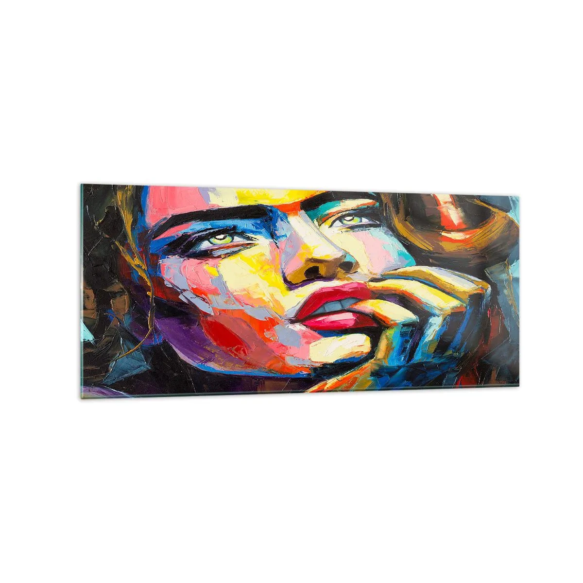 Billede på glas - Drømme som fugle svæver gennem himlen - 120x50 cm
