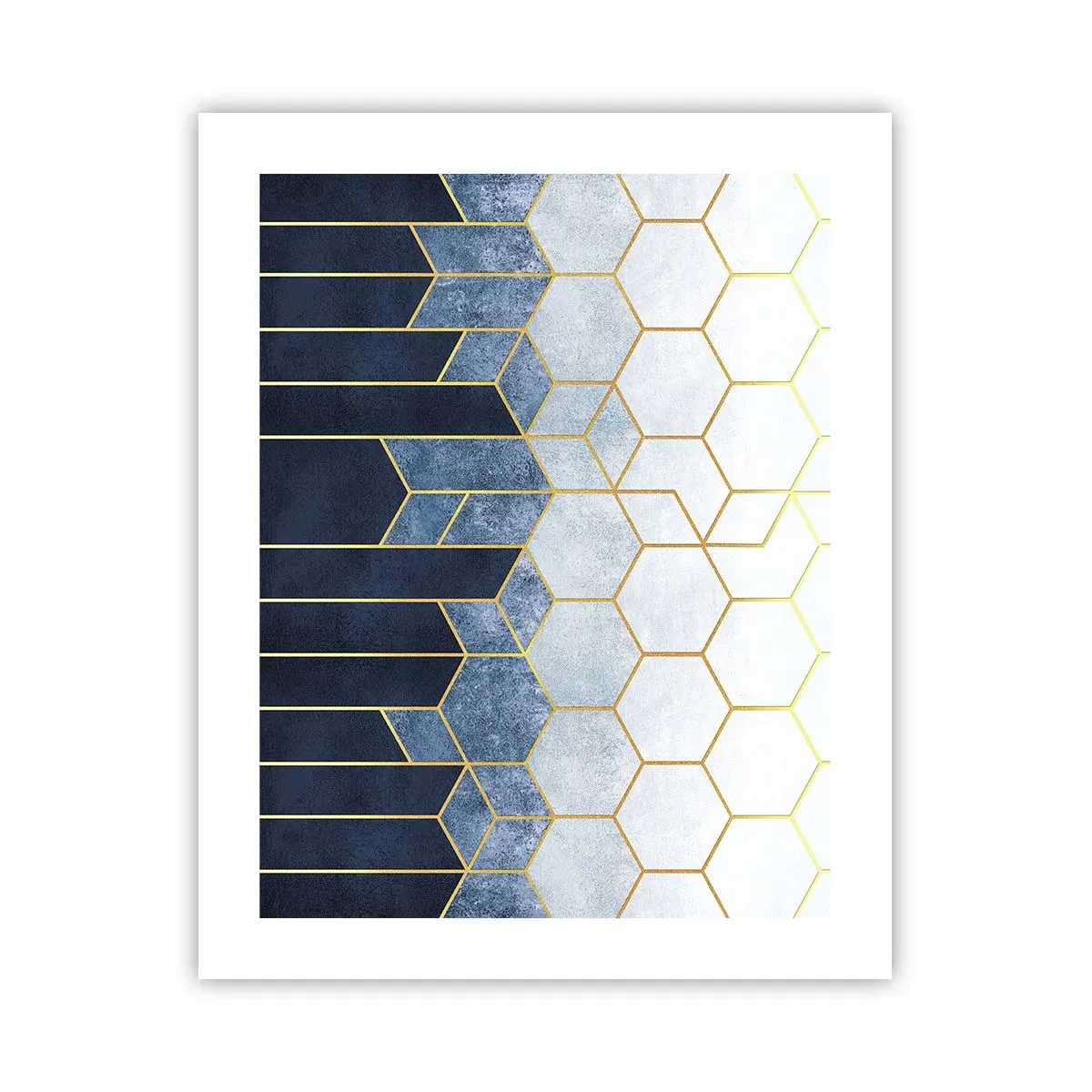 Plakat - Komposition i synkoperet rytme - 40x50 cm