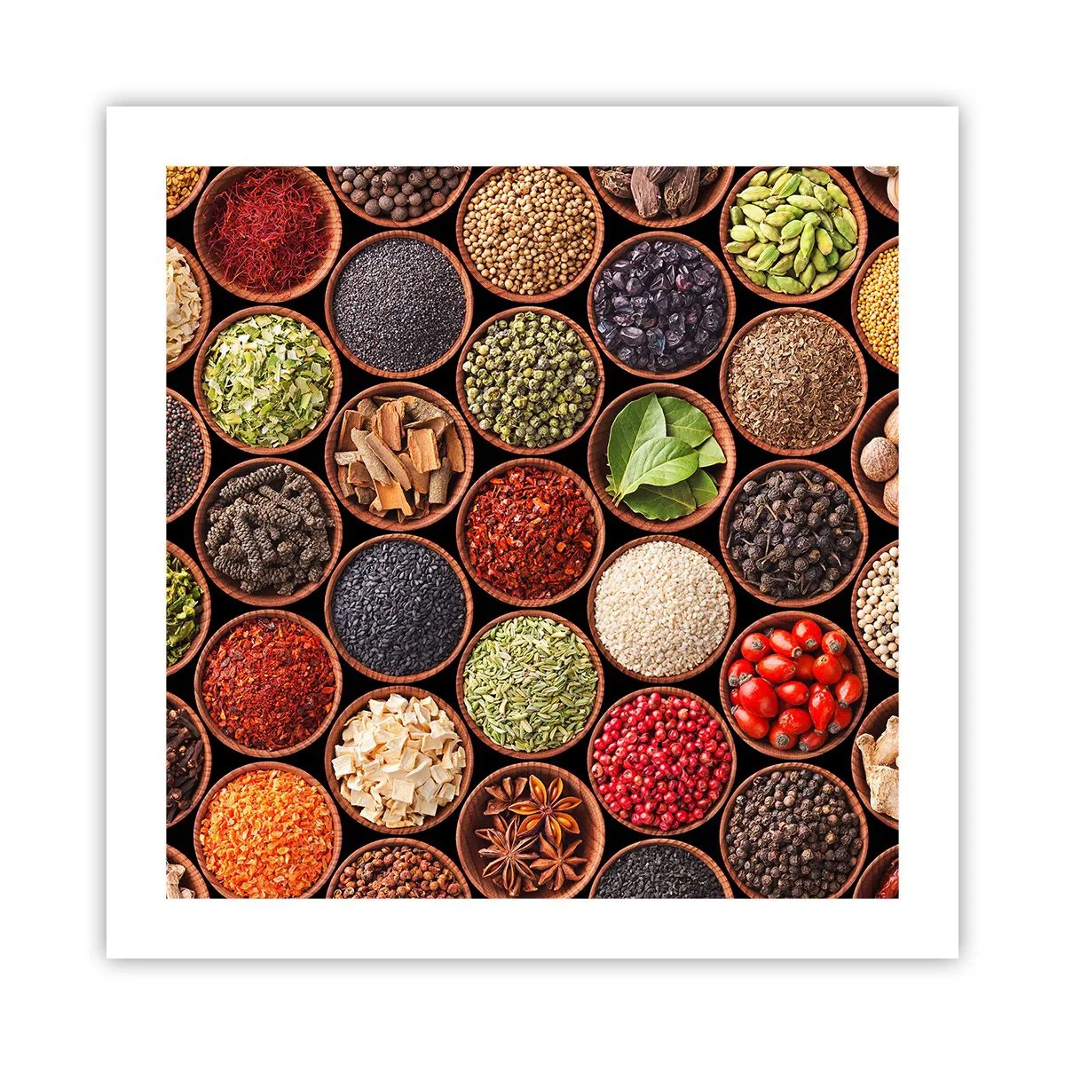 Plakat - Alle verdens smage - 50x50 cm