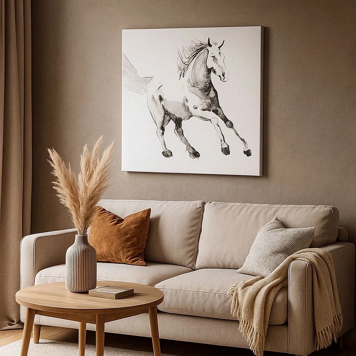 Lærredstryk - Billede på lærred - Utæmmet sjæl - 30x30 cm