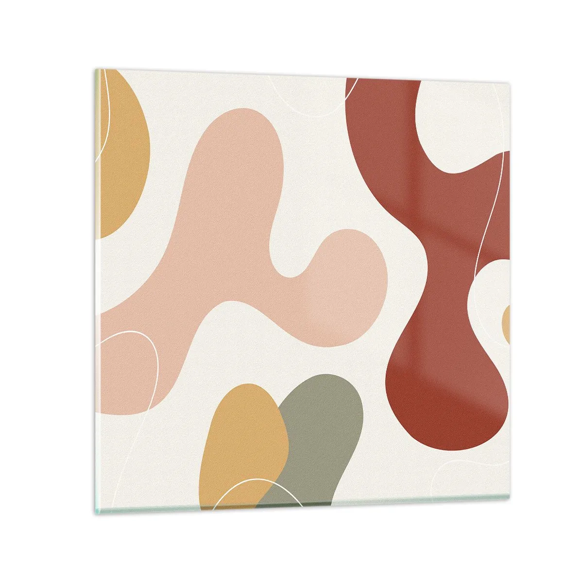 Billede på glas - Es eller flores? - 60x60 cm