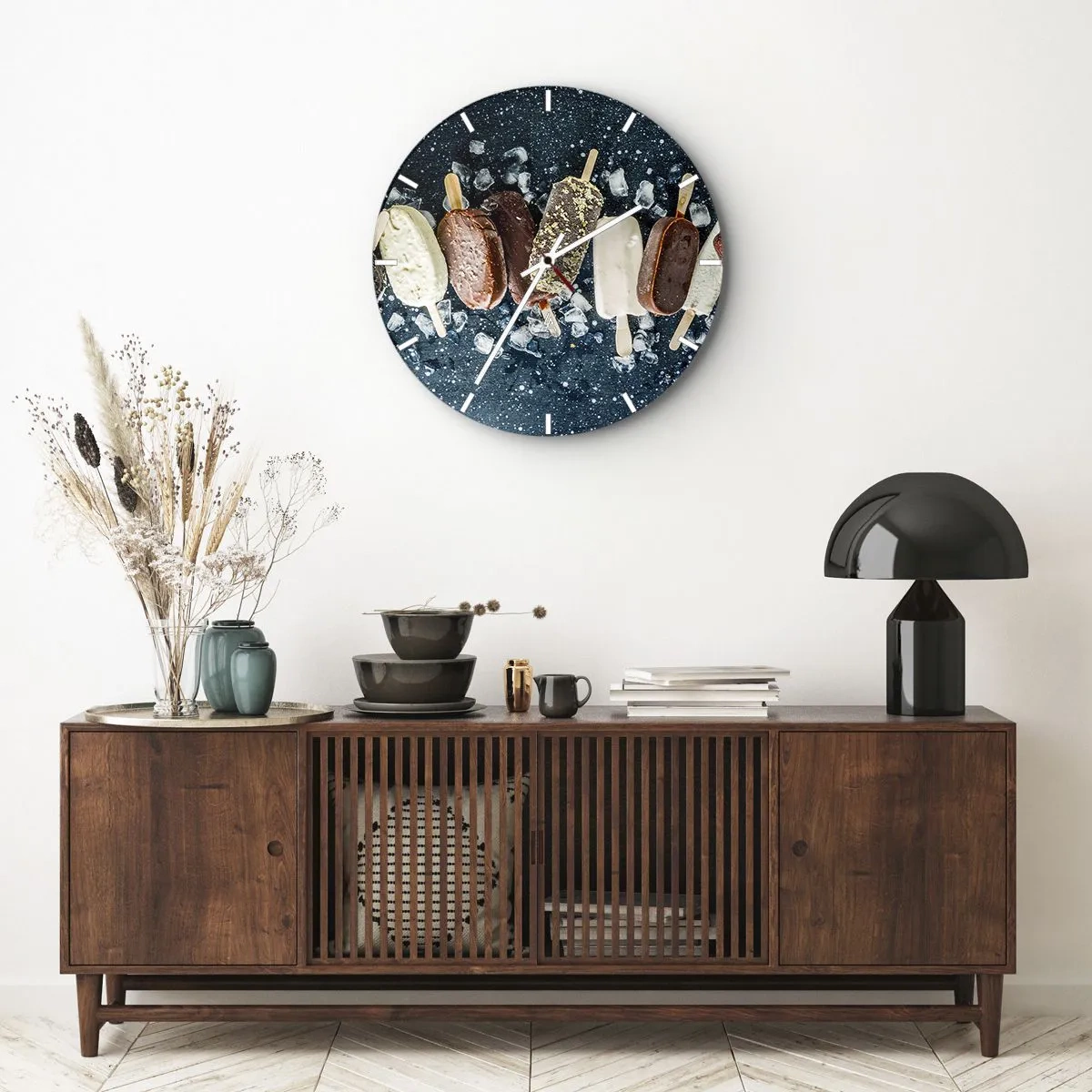 Vægur, Uret - En smag af varm sommer - 30x30 cm