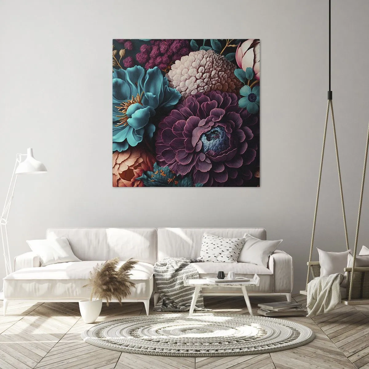 Lærredstryk - Billede på lærred - Natur i overflod - 30x30 cm