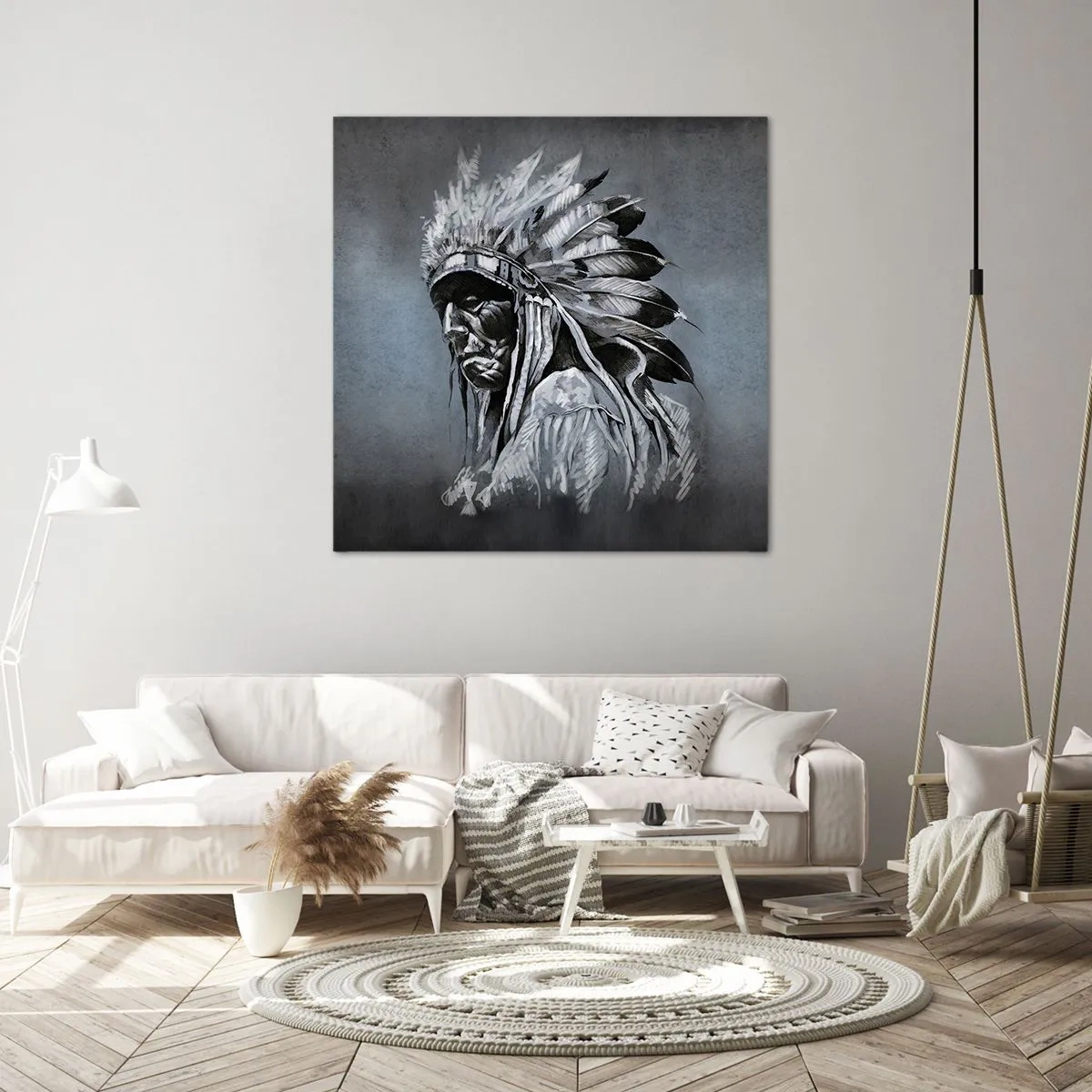 Lærredstryk - Billede på lærred - Tilbage til rødderne - 50x50 cm
