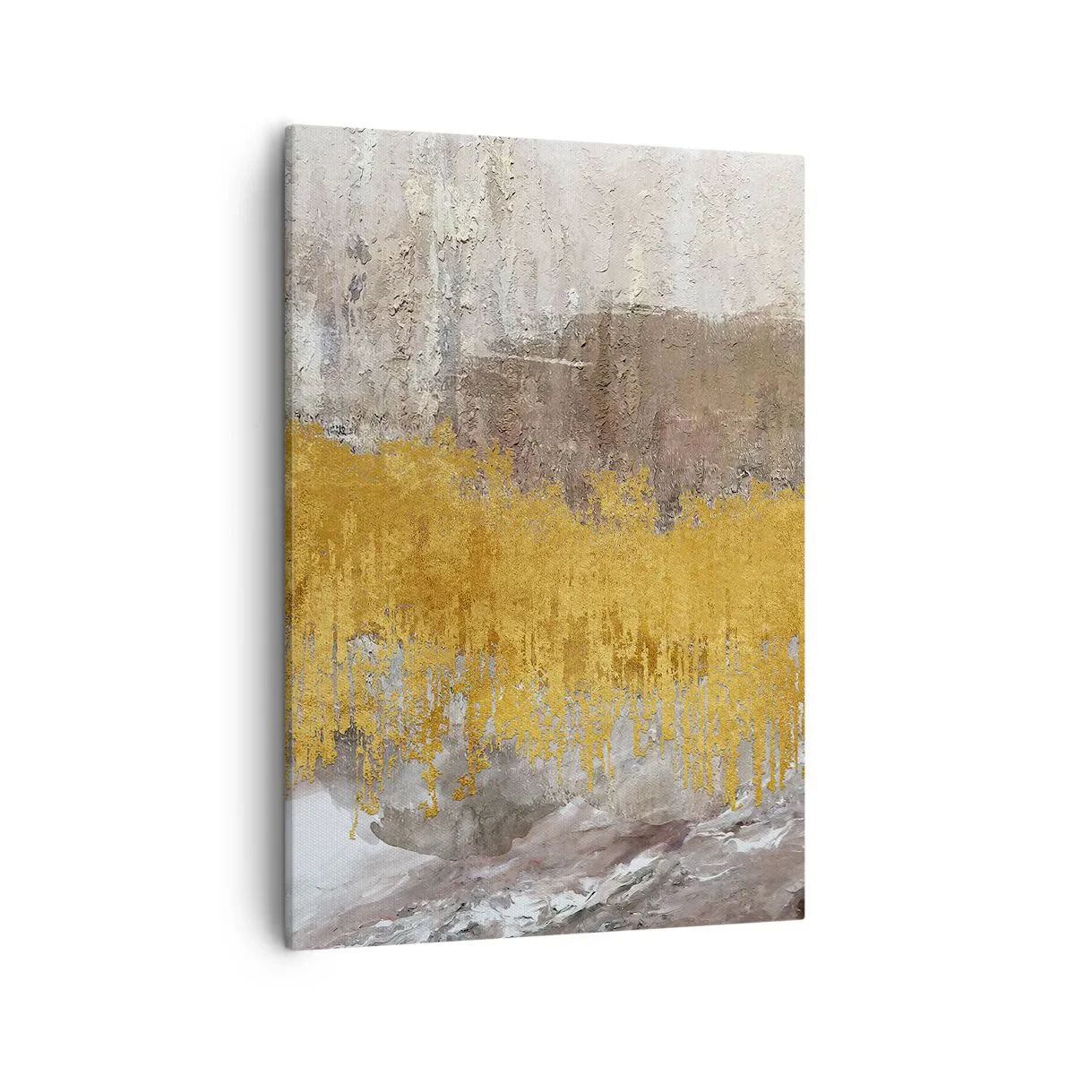Lærredstryk - Billede på lærred - En gylden eksplosion - 50x70 cm