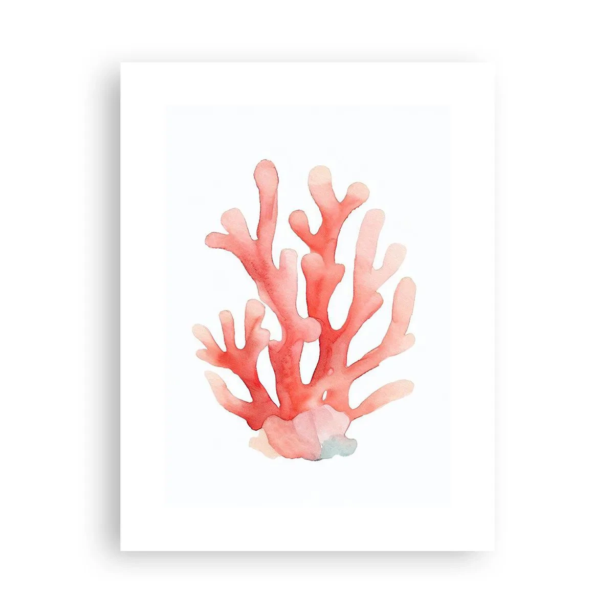 Plakat - Farven koral - 30x40 cm