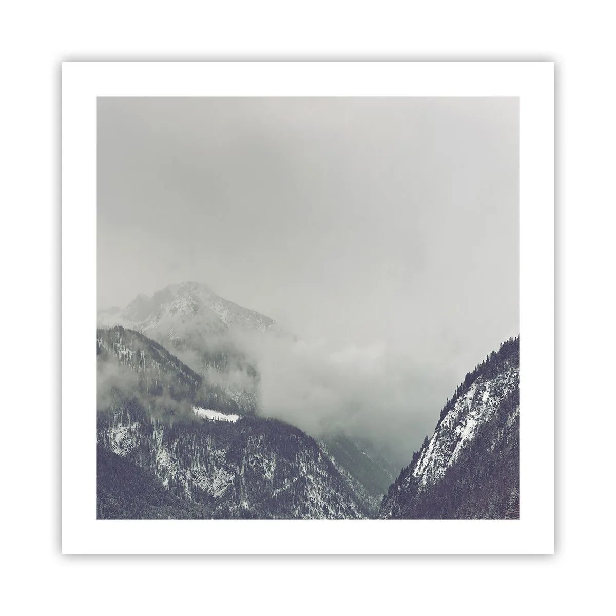 Plakat - Tåget dal - 50x50 cm