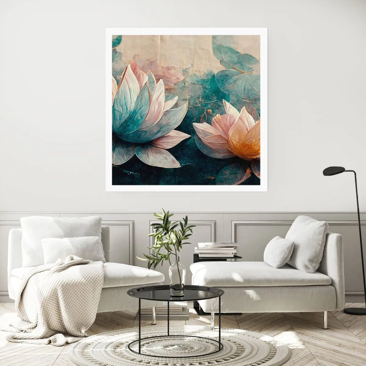 Plakat - Søens stjerner - 60x60 cm