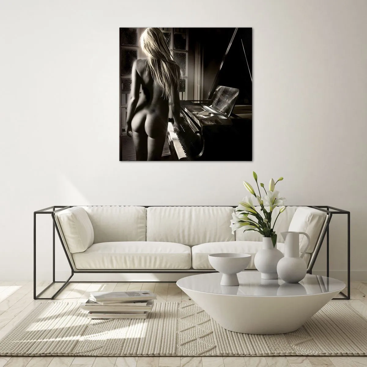 Billede på glas - Aftenens perfekte harmoni - 50x50 cm