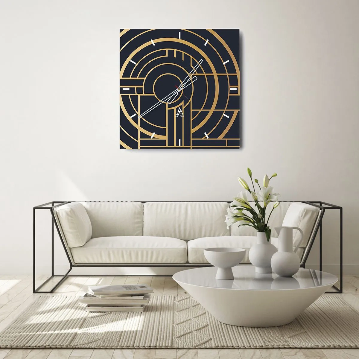 Vægur, Uret - At vende tingene på hovedet - 40x40 cm