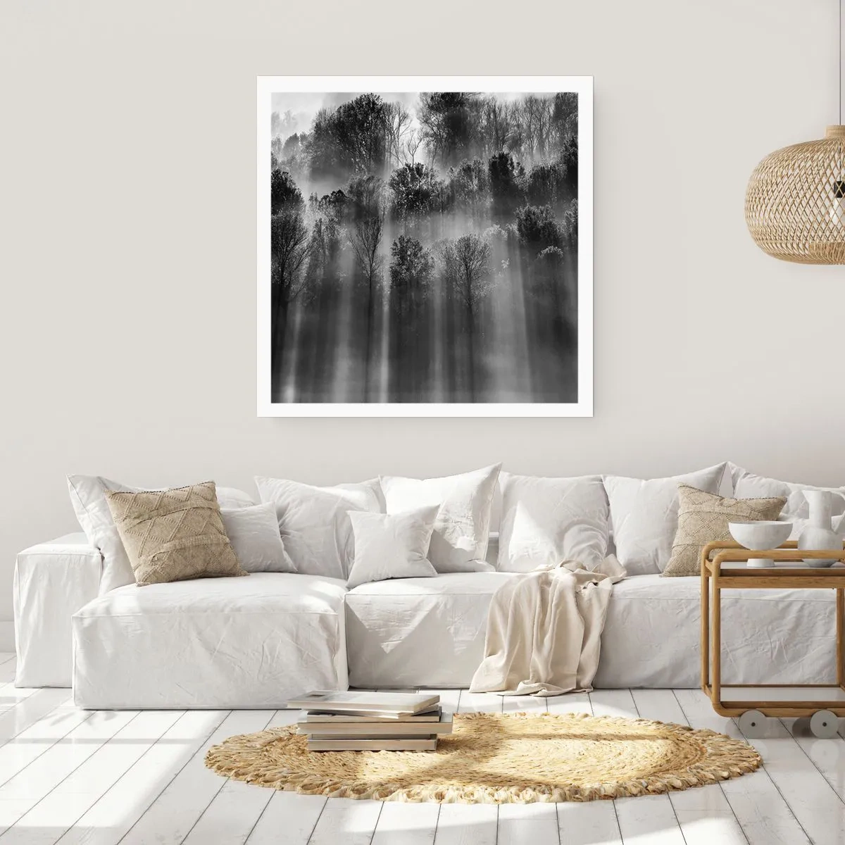 Plakat - I stråler af lys - 30x30 cm