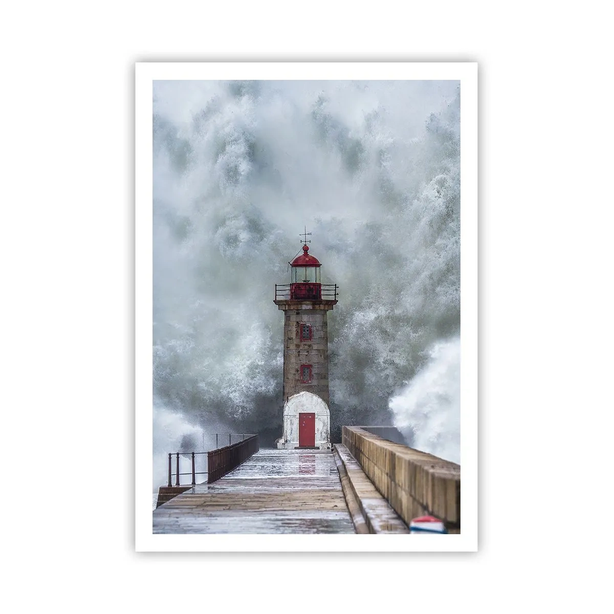 Plakat - Vandets brusen, vindens susen, lyden af vinden - 70x100 cm