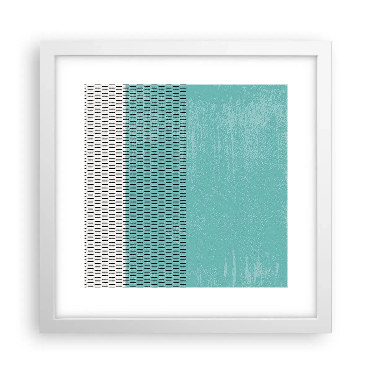 Plakat i hvid ramme - Balanceret sammensætning - 30x30 cm