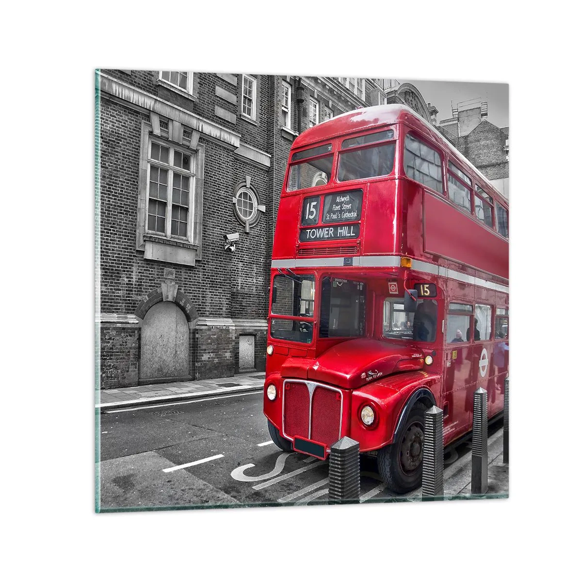 Billede på glas - Altid det samme - 70x70 cm