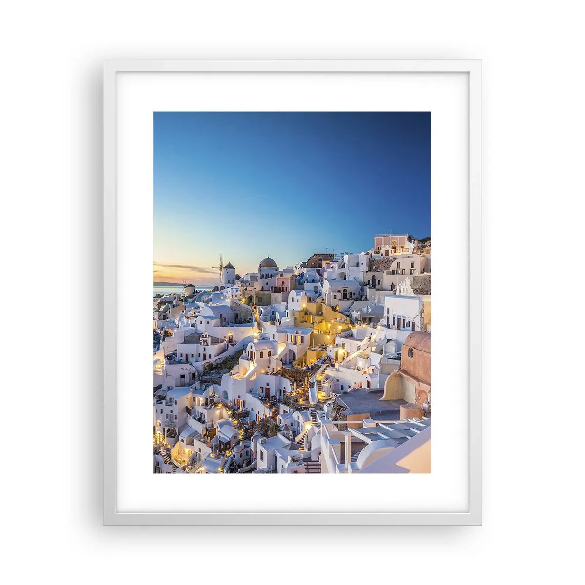 Plakat i hvid ramme - Essensen af græskhed - 40x50 cm