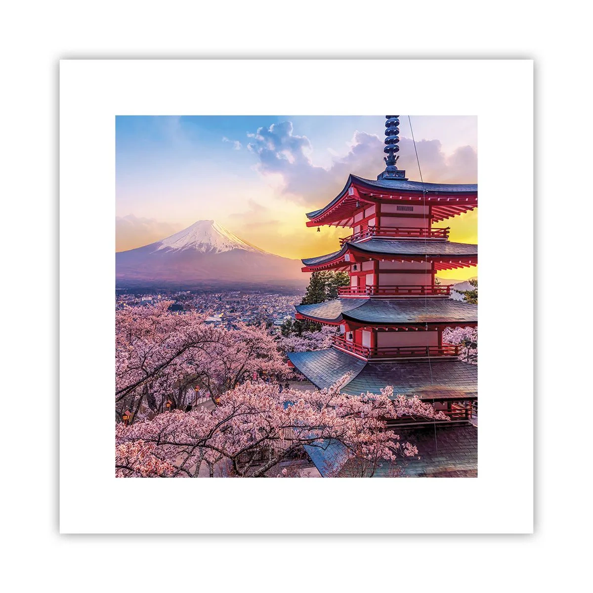 Plakat - Essensen af den japanske ånd - 30x30 cm