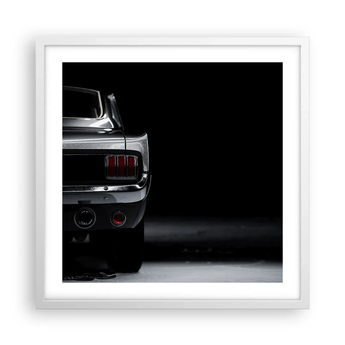 Plakat i hvid ramme - Klassisk charme - 50x50 cm