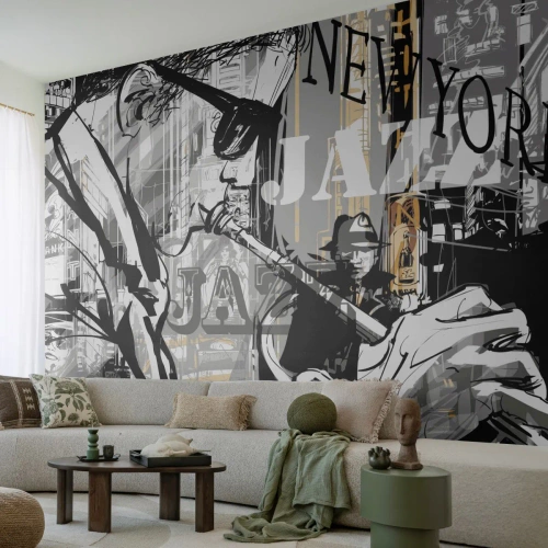 Fototapet Standard Eco - Til New Yorks rytme - New York, musik, Jazz - 150x105 cm