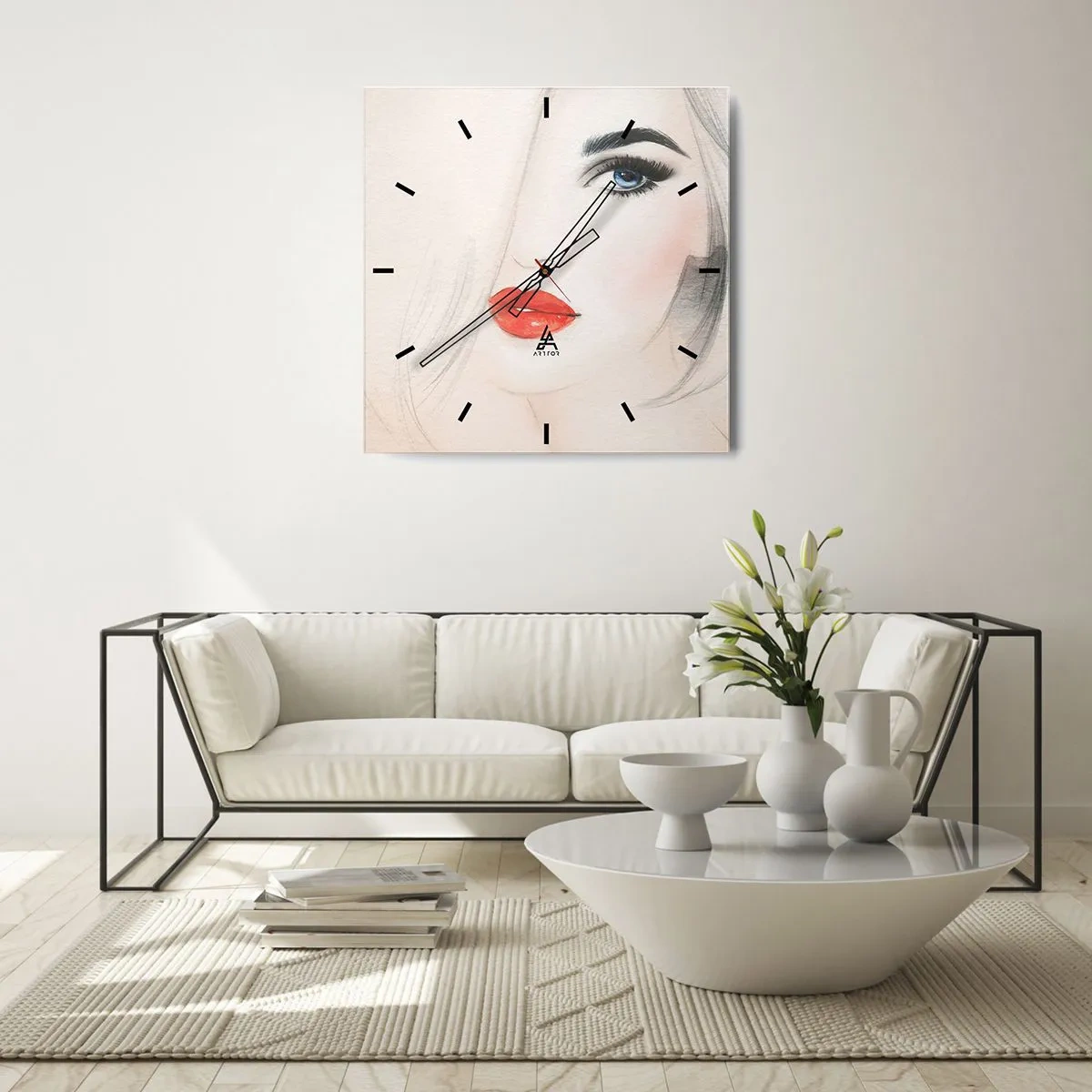 Vægur, Uret - Hypnotiserer og beruser - 40x40 cm