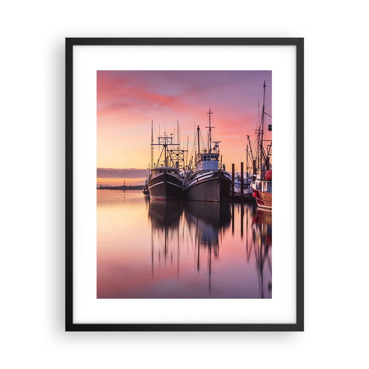 Plakat i sort ramme - Før den næste dag - 40x50 cm