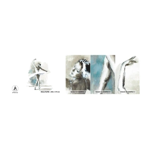 Fototapet Prøve Standard Eco - Fortryllet til en svane - Ballerina, Dans, Ballet - 100x30 cm