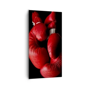 Lærredstryk - Billede på lærred - Kampens spænding bag os - 65x120 cm