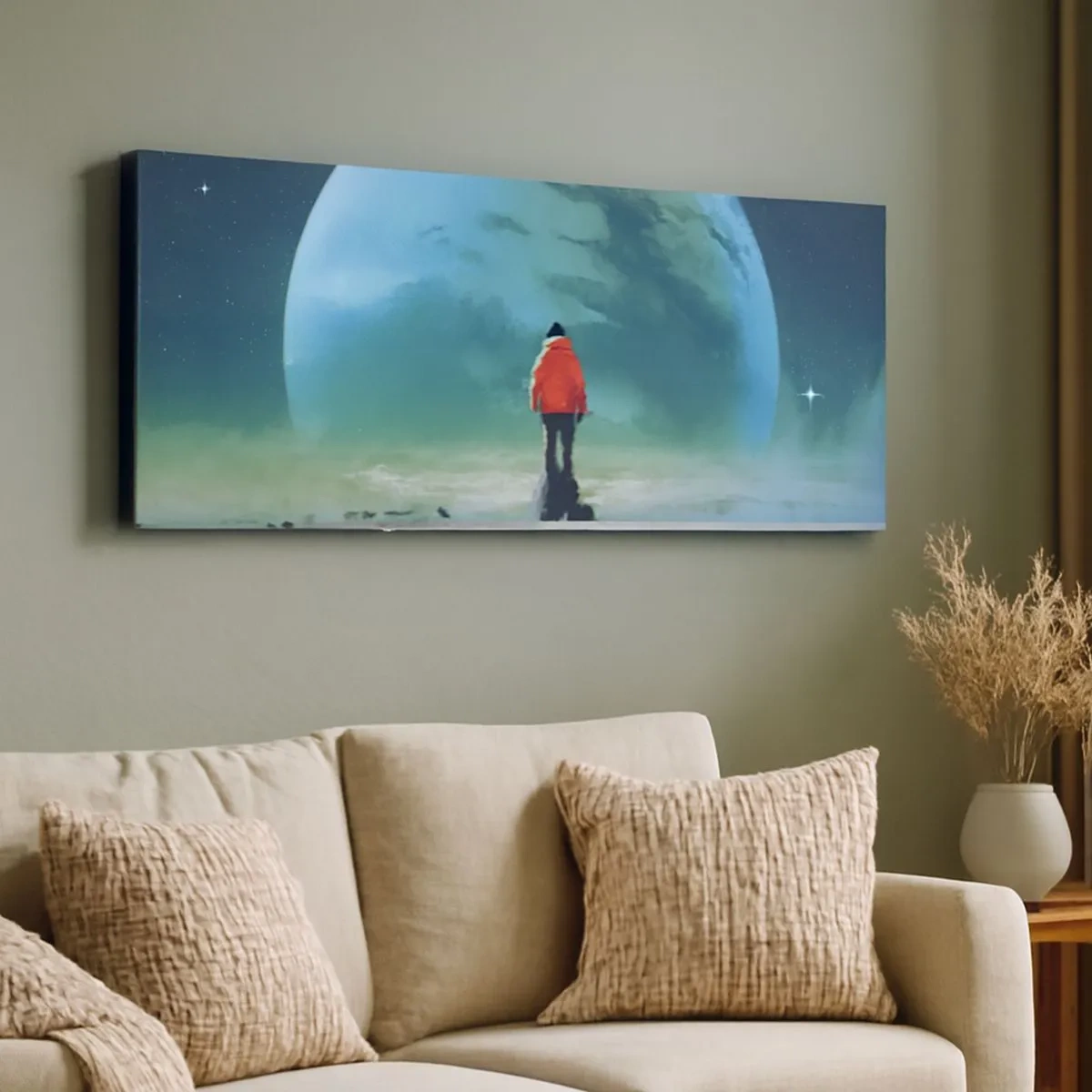 Lærredstryk - Billede på lærred - Opdageren af et nyt land - 100x40 cm