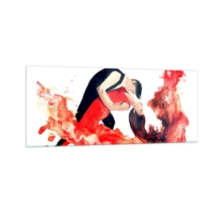 Billede på glas - Tango - en sensuel bølge - 100x40 cm
