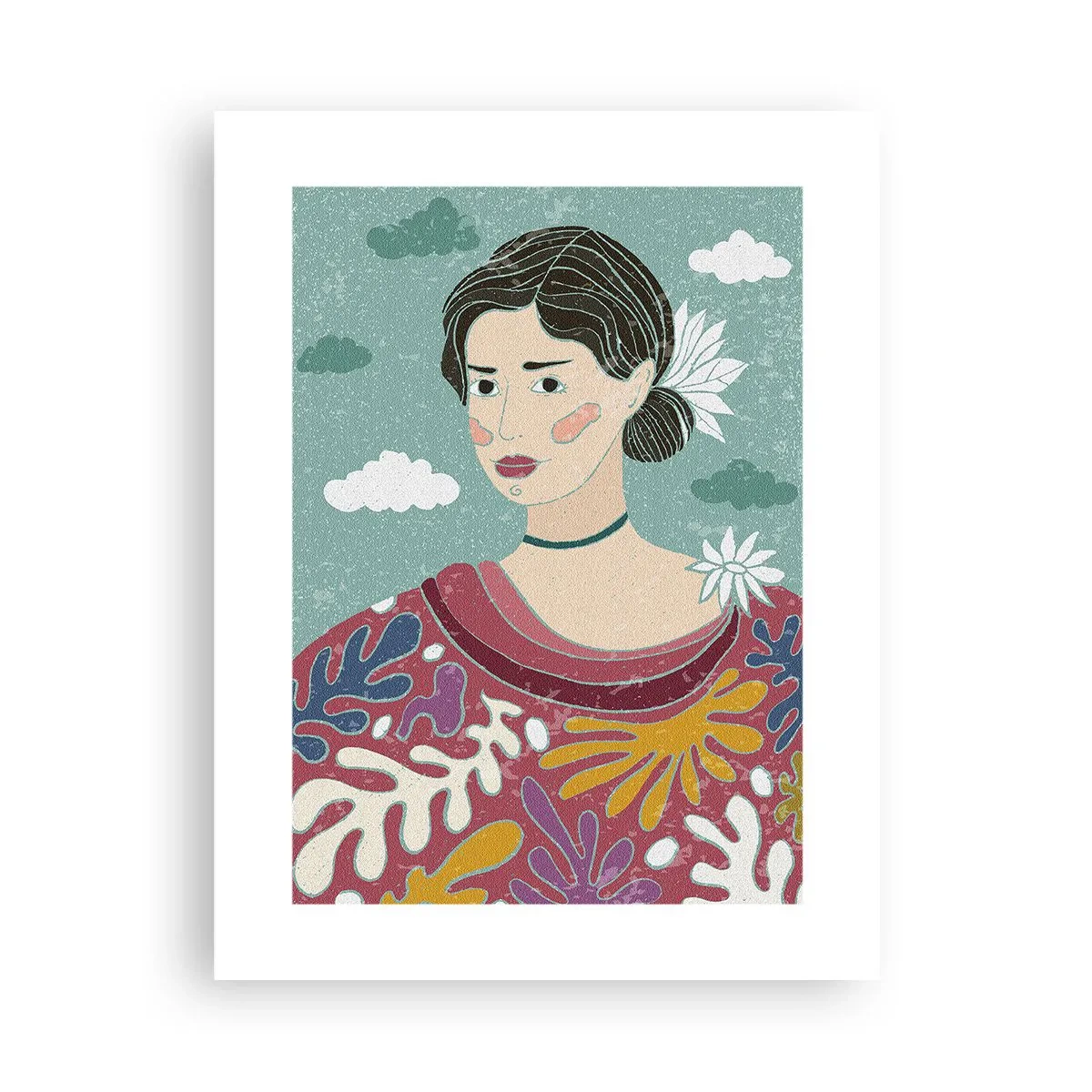 Plakat - Med melankoli i dit blik - 30x40 cm