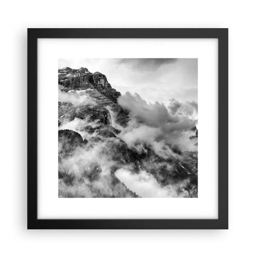 Plakat i sort ramme - Smukt og grusomt - 30x30 cm