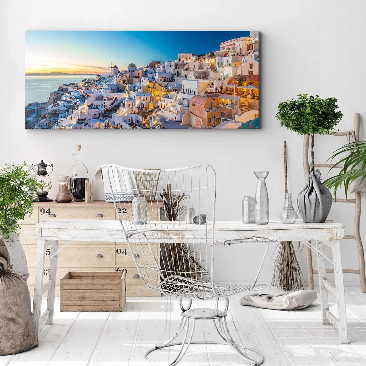 Lærredstryk - Billede på lærred - Essensen af græskhed - 100x40 cm