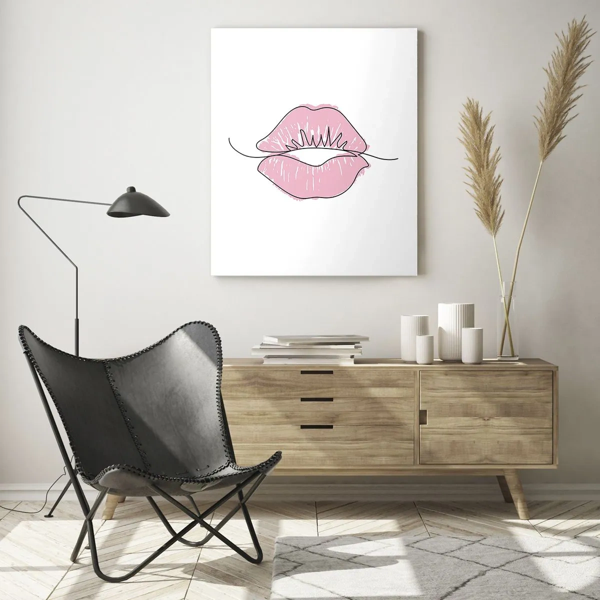 Billede på glas - Klar til at kysse? - 50x70 cm