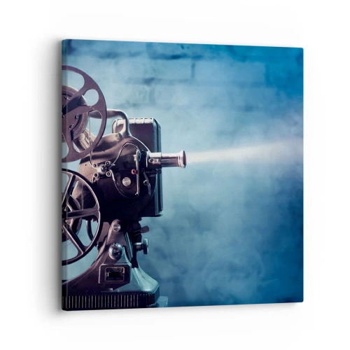 Lærredstryk - Billede på lærred - I en gammel biograf - 30x30 cm