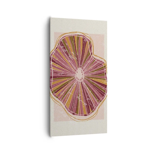 Lærredstryk - Billede på lærred - Strålende abstraktion - 65x120 cm