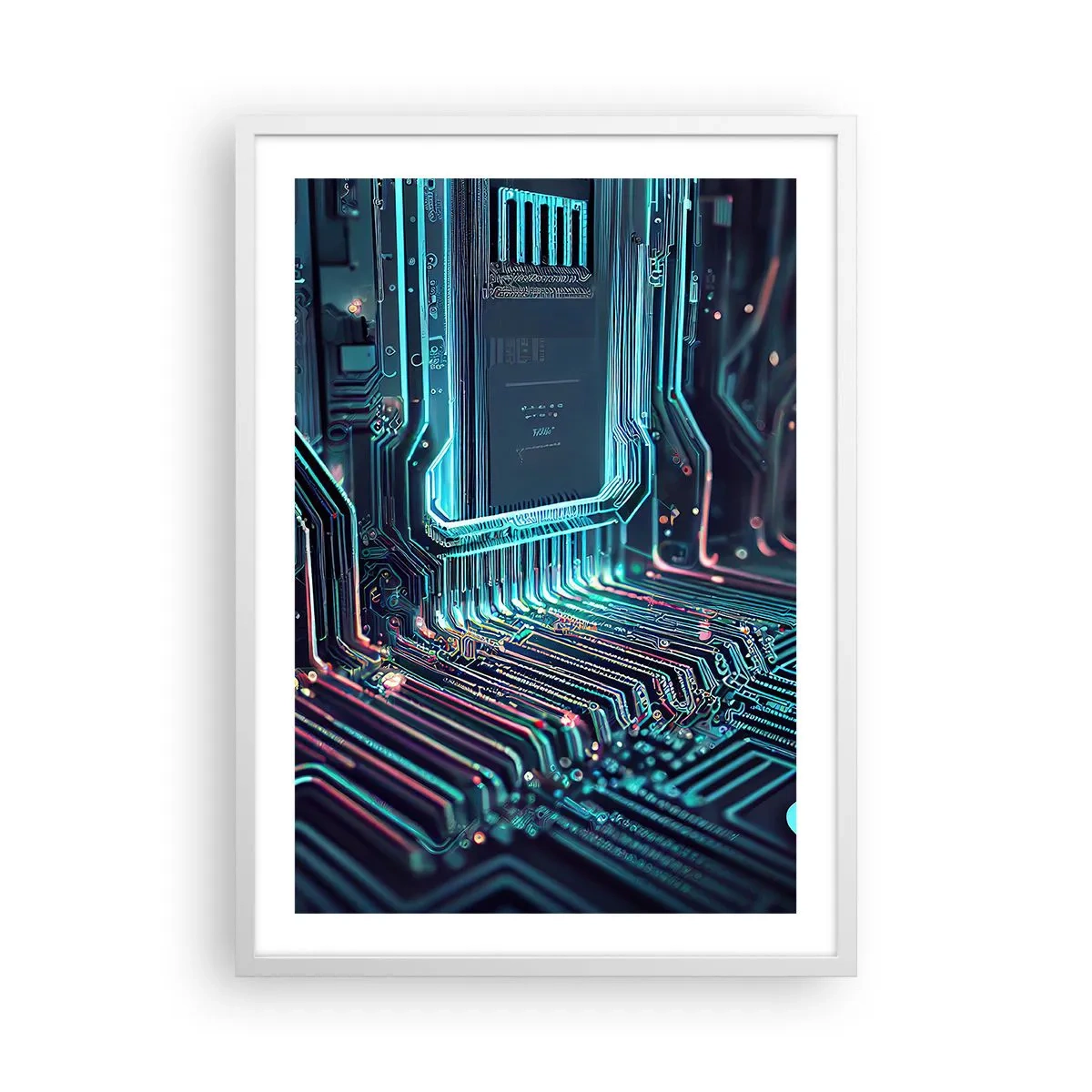 Plakat i hvid ramme - Jeg tror... - 50x70 cm