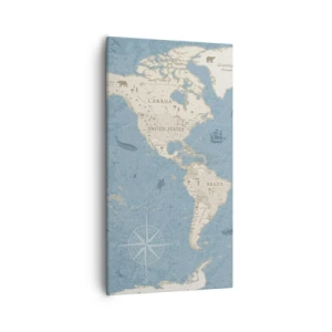 Lærredstryk - Billede på lærred - En verden inden for rækkevidde - 55x100 cm