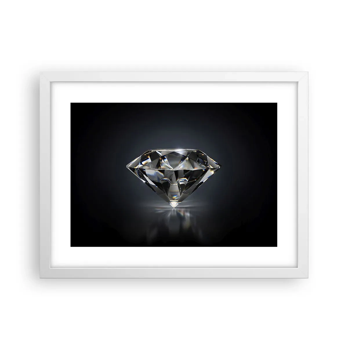 Plakat i hvid ramme - Bedste veninde - 40x30 cm