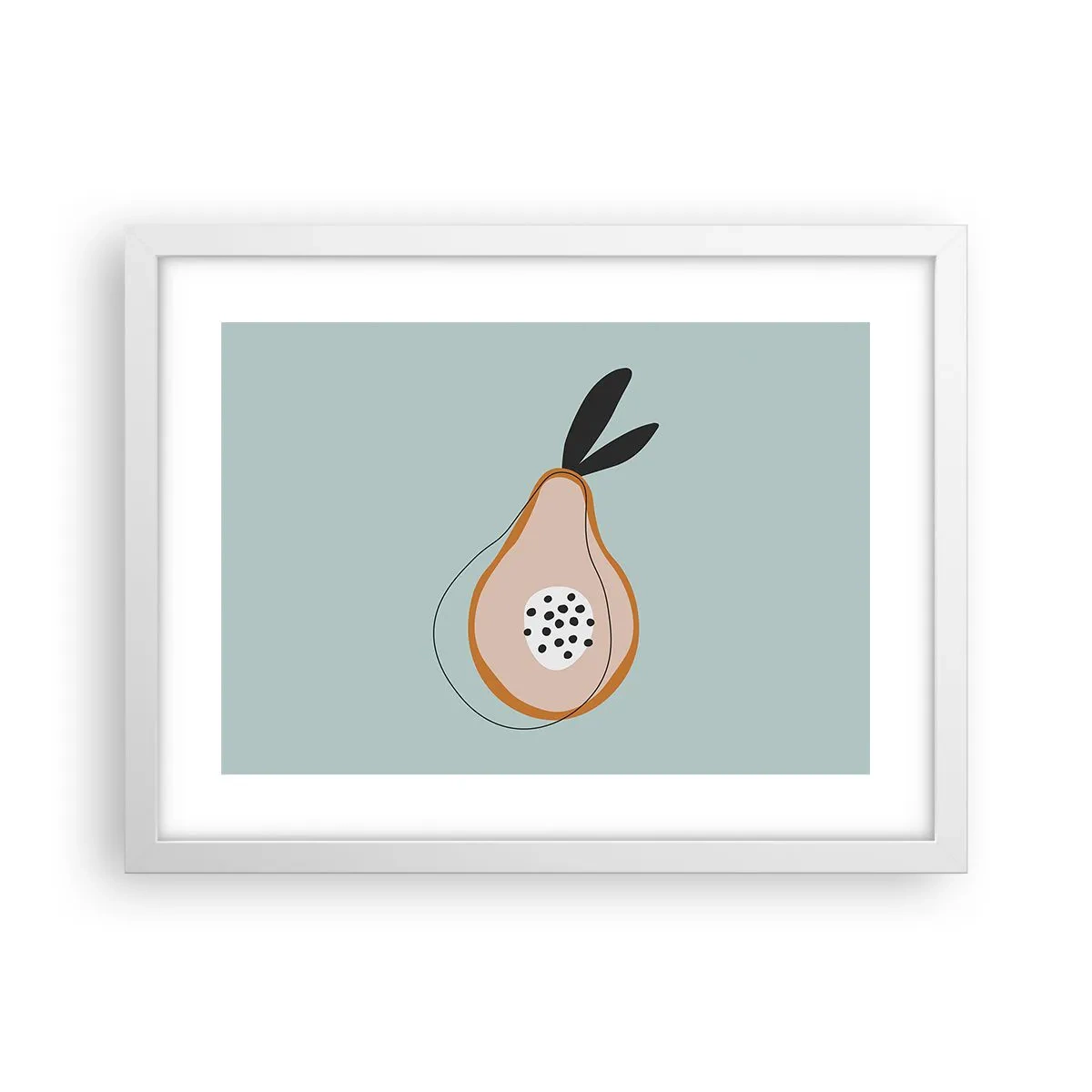 Plakat i hvid ramme - Trænge ind i tingenes natur - 40x30 cm