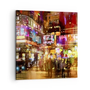 Lærredstryk - Billede på lærred - I et hav af lys - 60x60 cm