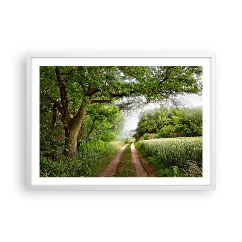 Plakat i hvid ramme - Et in Arcadia ego - 70x50 cm