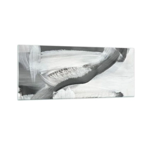 Billede på glas - Med beslutsom bevægelse - 100x40 cm