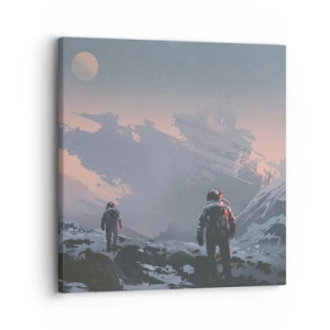 Lærredstryk - Billede på lærred - Under en ukendt stjerne - 30x30 cm