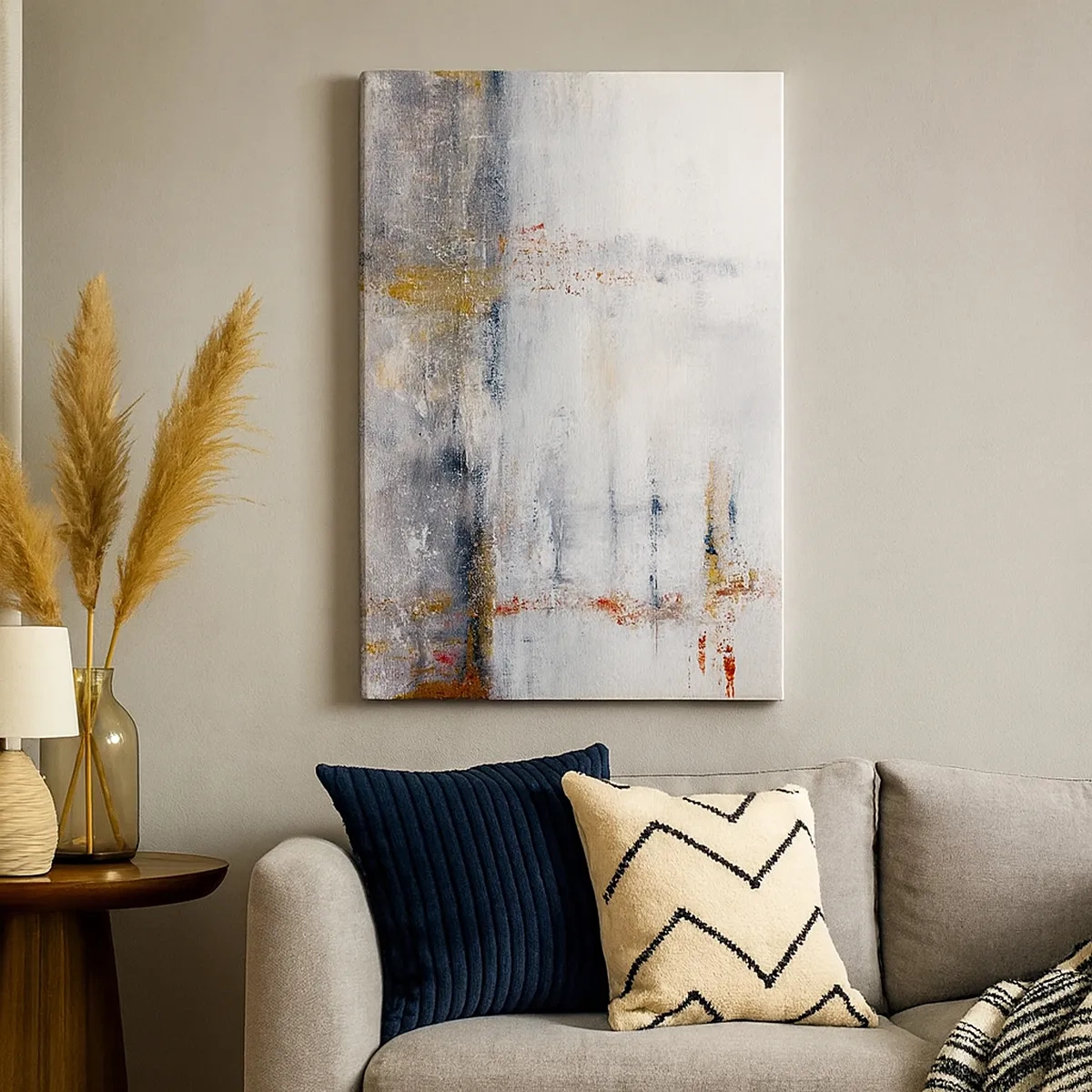 Lærredstryk - Billede på lærred - Bag lufttæppet - 50x70 cm