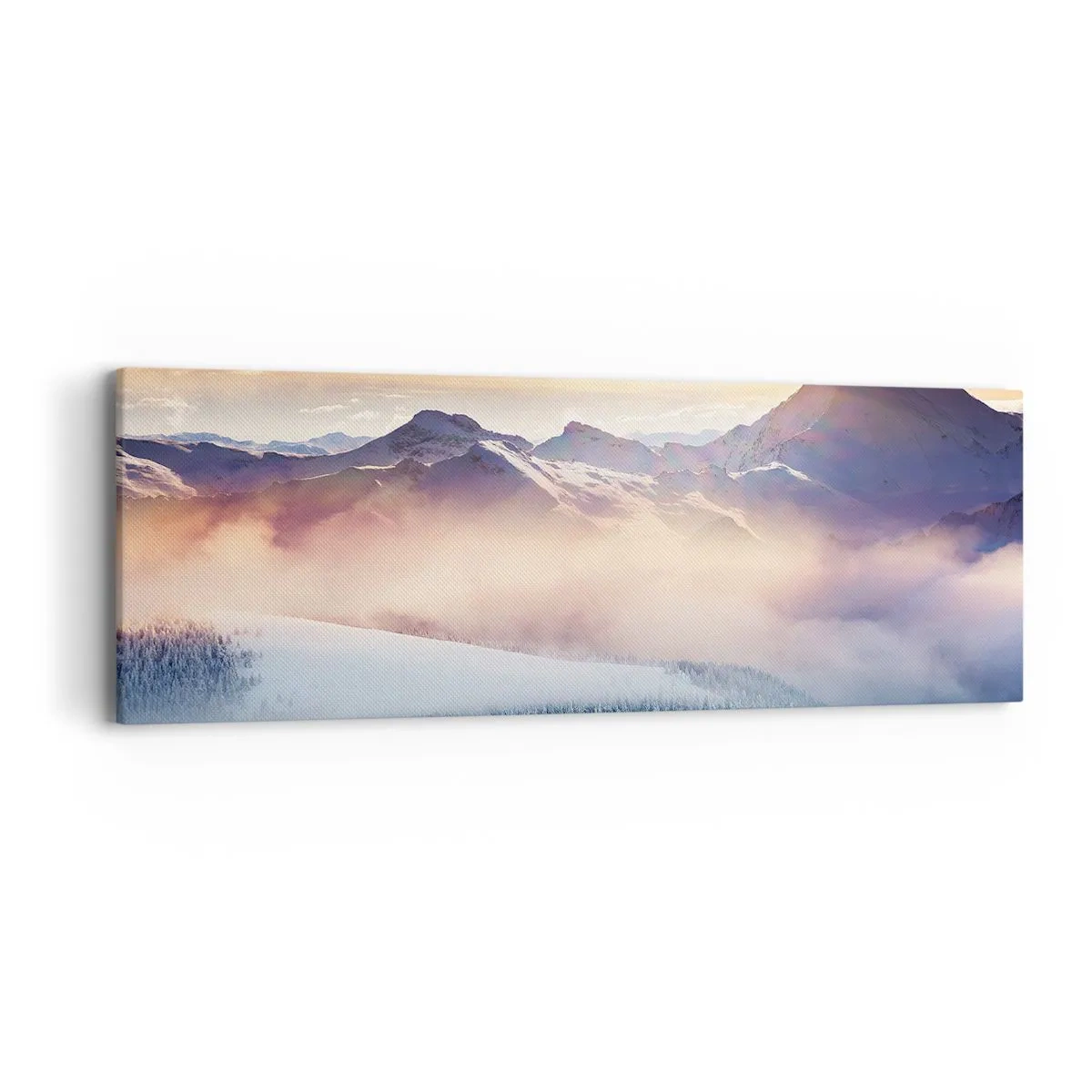 Lærredstryk - Billede på lærred - Naturens kraft og renhed - 90x30 cm